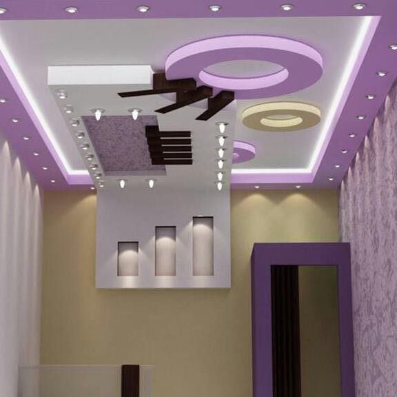 Modern living room ceiling